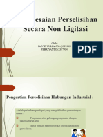 Penyelesaian Perselisihan Secara Non Ligitasi RPL A