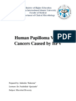 Human Papilloma Virus Cancers Caused by HPV
