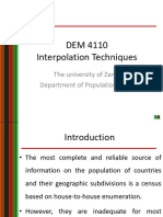DEM4110 - Interpolation and Extrapolation - 2021