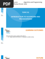 PPT01-Introduction To Algorithm and Programming