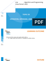 20220823094751_PPT03-Operator, Operand, And Arithmetic