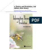 Information Theory and Evolution 3Rd Edition John Avery Full Chapter
