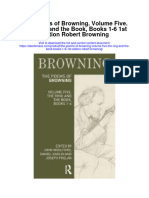 The Poems of Browning Volume Five The Ring and The Book Books 1 6 1St Edition Robert Browning Full Chapter