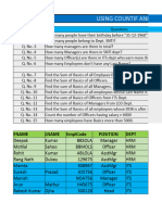 Practise Countif and Sumif