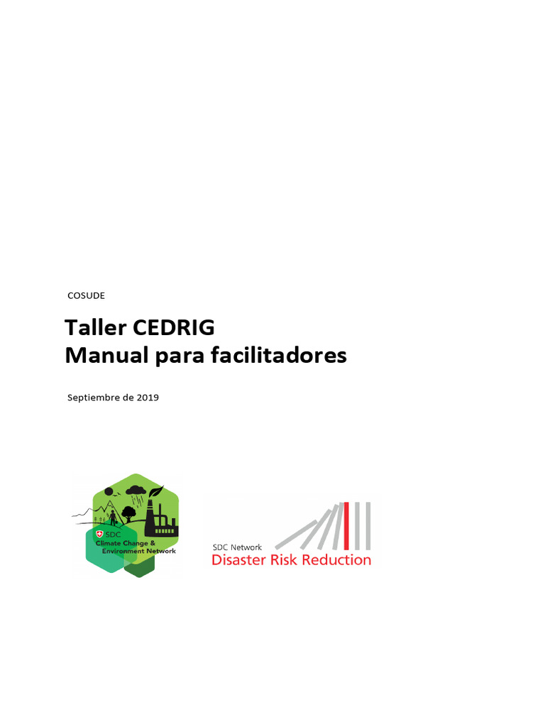 Manual para Facilitadores CEDRIG | PDF | Entorno natural | Gases de ...