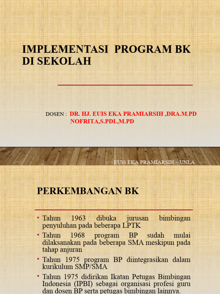 Program Bimbingan Konseling di Sekolah | PDF
