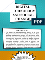 WEEK 6 - DIGITAL TECHNOLOGY AND SOCIAL CHANGE