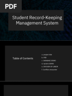 Student Record-Keeping Management System