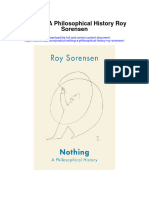 Nothing A Philosophical History Roy Sorensen Full Chapter