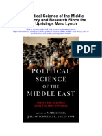 The Political Science of The Middle East Theory and Research Since The Arab Uprisings Marc Lynch Full Chapter