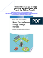 Novel Electrochemical Energy Storage Devices Materials Architectures and Future Trends 1St Edition Feng Li Full Chapter