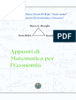 Appunti Di Matematica Per Leconomia Bari