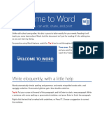 Welcome to Word