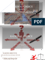 Rational Choice and Intstitutionalism