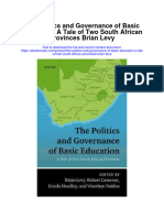 The Politics and Governance of Basic Education A Tale of Two South African Provinces Brian Levy Full Chapter