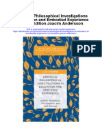 Empirical Philosophical Investigations in Education and Embodied Experience 1St Ed Edition Joacim Andersson Full Chapter