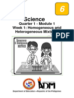 Sci6 Q1 Mod1 Homogeneous HeterogeneousMixtures v5