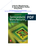 Download Semiconductor Manufacturing Handbook Second Edition Hwaiyu Geng Geng all chapter