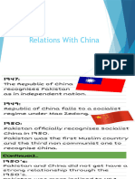 Relations With China