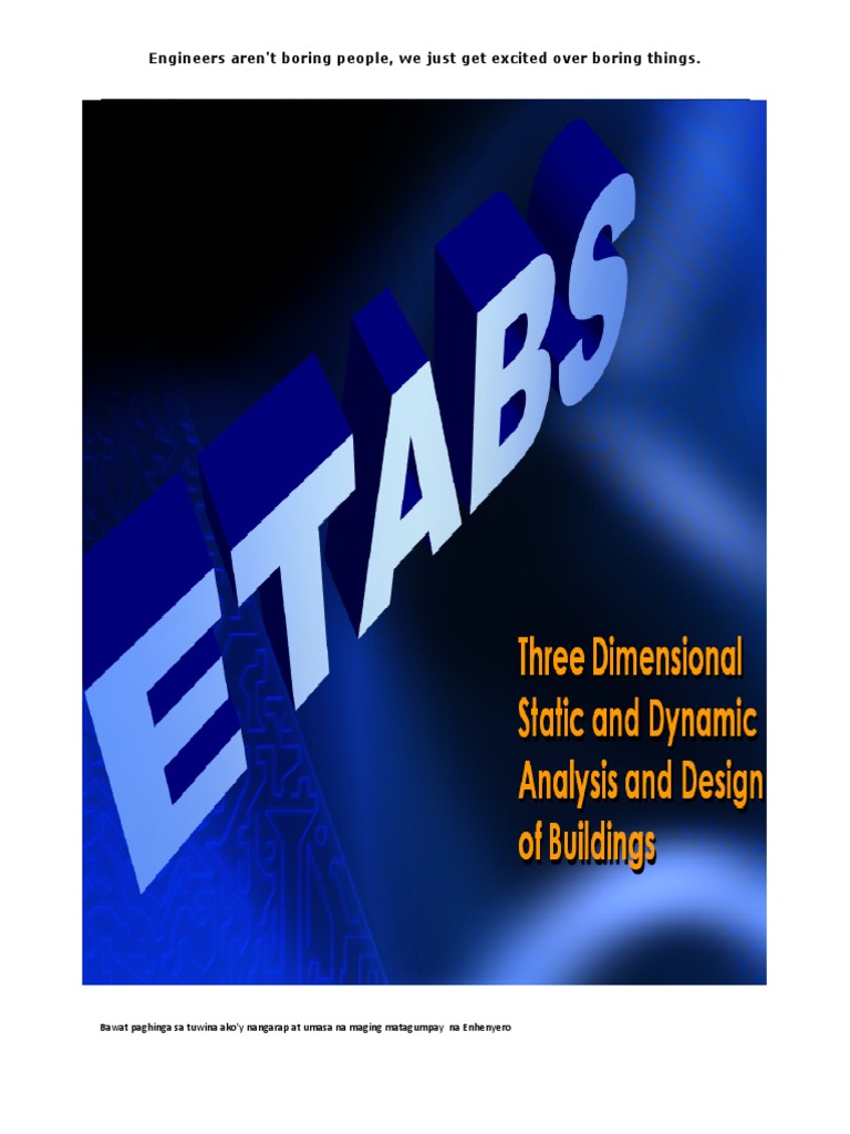 Etabs Files | PDF | Computing | Software