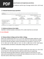 Sprinkler Head Spacing Guidelines | PDF | Fire Sprinkler System