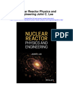 Nuclear Reactor Physics and Engineering John C Lee Full Chapter