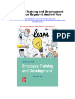 Employee Training and Development 9Th Edition Raymond Andrew Noe Full Chapter
