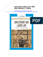 Employment and Labor Law 10Th Edition Patrick J Cihon Full Chapter