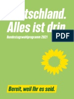 Wahlprogramm DIE GRUENEN Bundestagswahl 2021 Barrierefrei