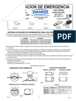 Catalogo Iuminación Emergencia Wamco