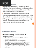 Software Testing Notes