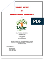 Dabur Project Report Performance Appraisal