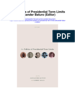 Download The Politics Of Presidential Term Limits Alexander Baturo Editor full chapter