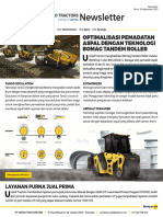 Newsletter Optimalisasi Pemadatan Aspal Dengan Teknologi Bomag Tandem Roller