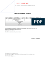 Détail Quantitatif Et Estimatif SNTF