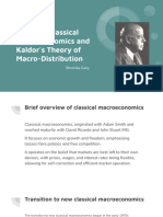 The New Classical Macroeconomics and Kaldor's Theory of Macro-Distribution