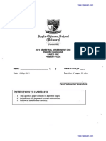 2021 P4 English Semestral Assessment 1 ACSP