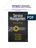 Download Service Management Theory And Practice 1St Ed Edition John R Bryson all chapter