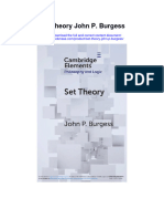 Download Set Theory John P Burgess all chapter