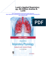 Nunn and Lumbs Applied Respiratory Physiology 9Th Edition Andrew B Lumb Full Chapter