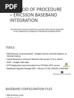 Method of Procedure - Ericsson BB - Int