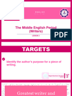 English 9 - Lesson5 - MIddle English