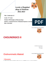 L12 - Cholinergics II