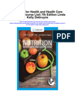 Nutrition For Health and Health Care Mindtap Course List 7Th Edition Linda Kelly Debruyne Full Chapter