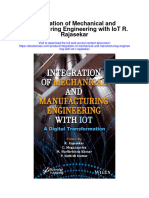 Integration of Mechanical and Manufacturing Engineering With Iot R Rajasekar Full Chapter