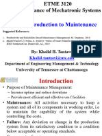 Lesson 1 Introduction to Maintenance