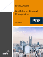 Saudi Arabia Tax Rules For Regional Headquarters.