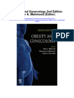 Obesity and Gynecology 2Nd Edition Tahir A Mahmood Editor Full Chapter