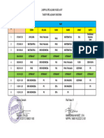 Jadwal Pelajaran Kelas Iv