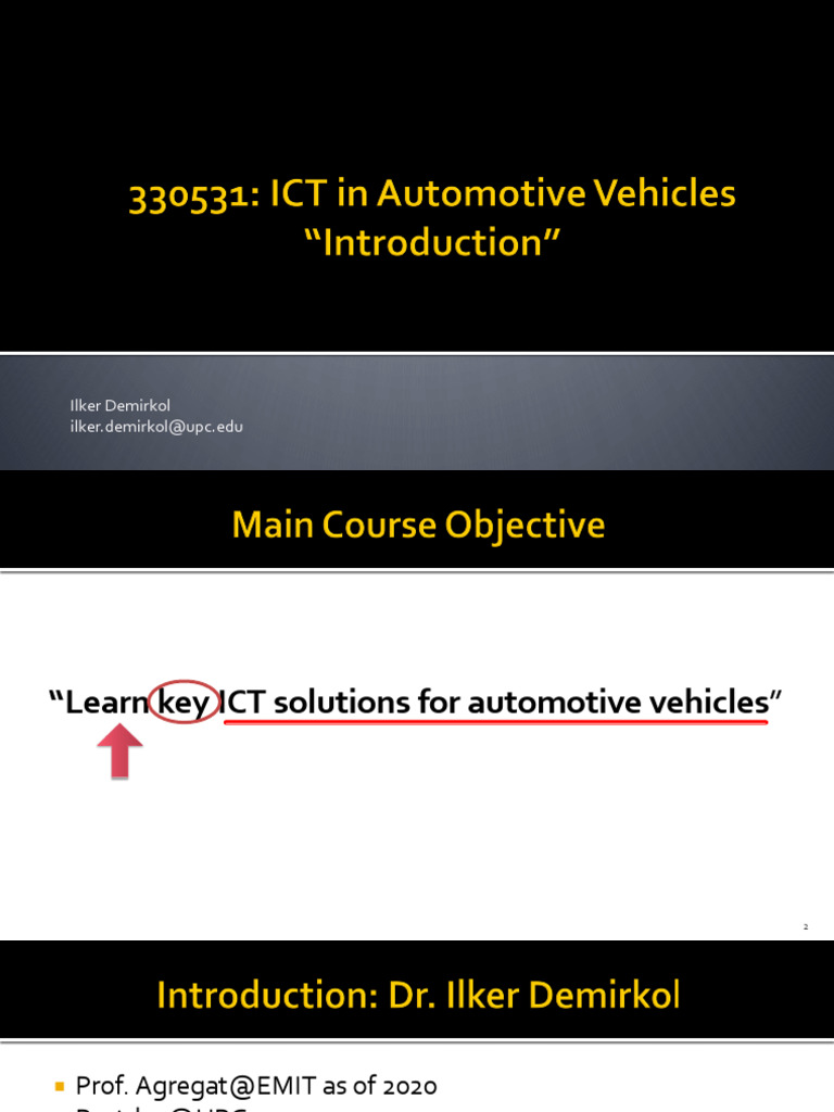 Key ICT Solutions for Automotive Vehicles | PDF | Service Industries ...